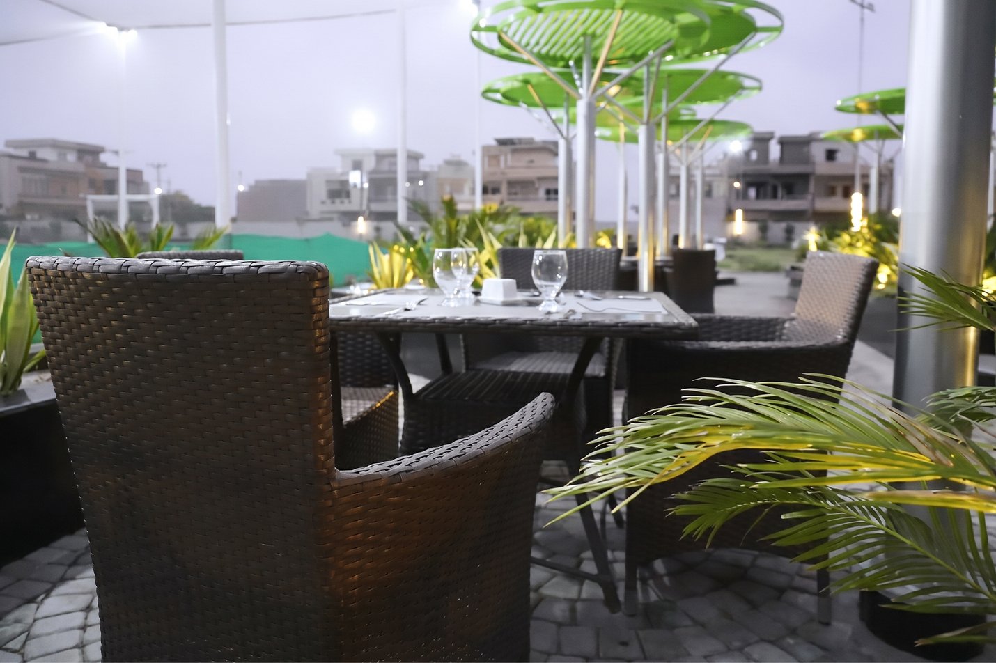 Open kitchen with chefs